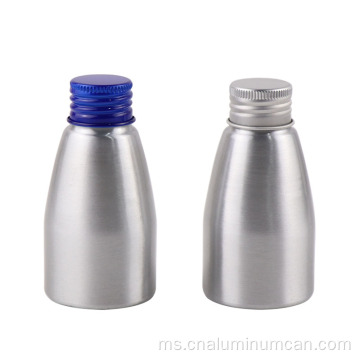 botol bir minuman aluminium dengan topi skru